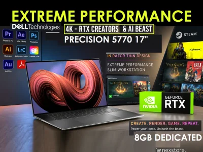 Dell Dell Precision 5770 - 12thGen Core i7 12800H 32GB DDR5 - NVIDIA RTX A2000 8GB Dedicated