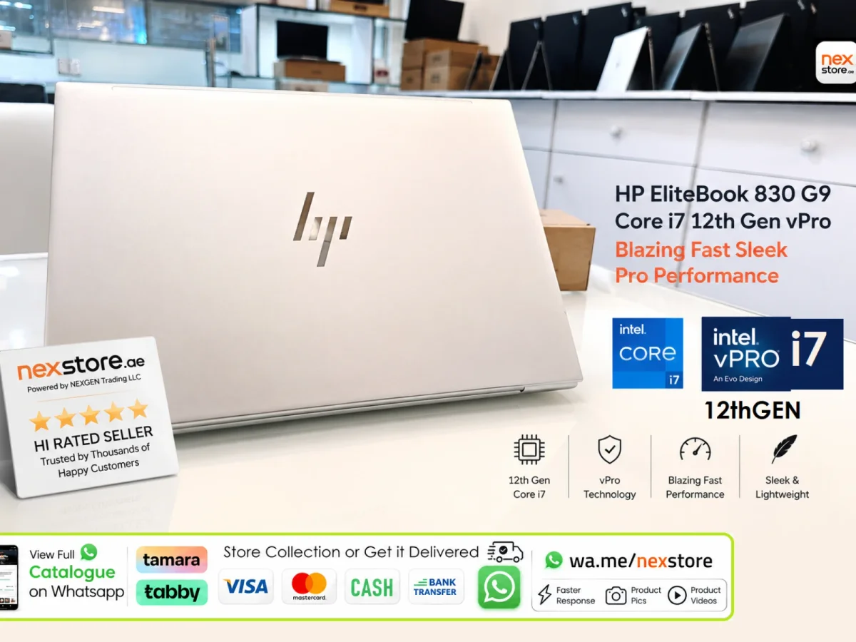 HP Hp Elitebook 830 G9 - 12thGen Core i7 16GB DDR5 13.3 FHD IPS - Premium Business Sleek