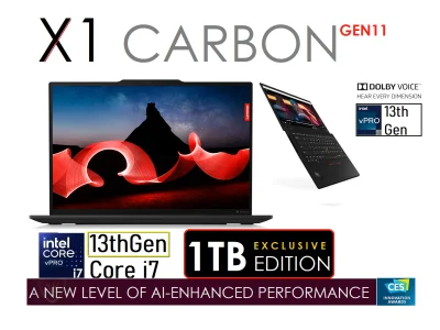 Lenovo ThinkPad X1 Carbon Gen11 - 13thGen I7 - 1TB Exclusive Version - Open Box A+